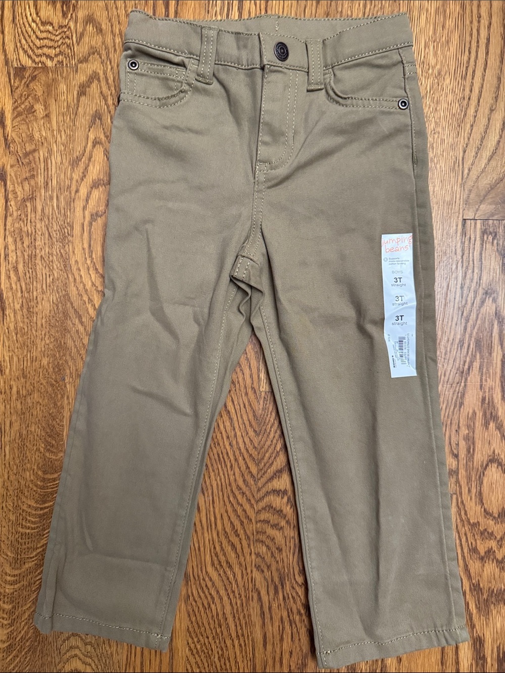 jumping beans Khaki Toddler Straight-Fit Pants